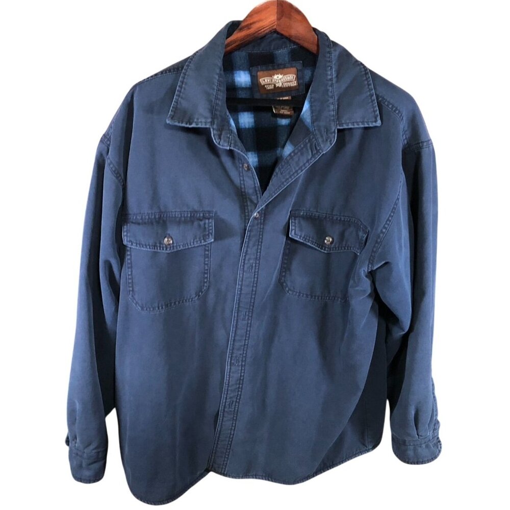 Levis Men's Shacket XL Blue Cotton100% Cotton Shell & Polyester Lining